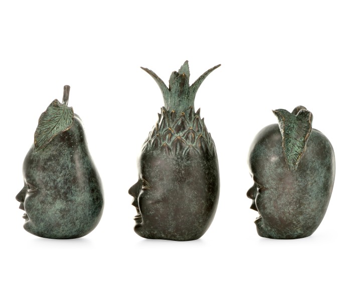 Dark Bronze Fruit & Children'S Faces