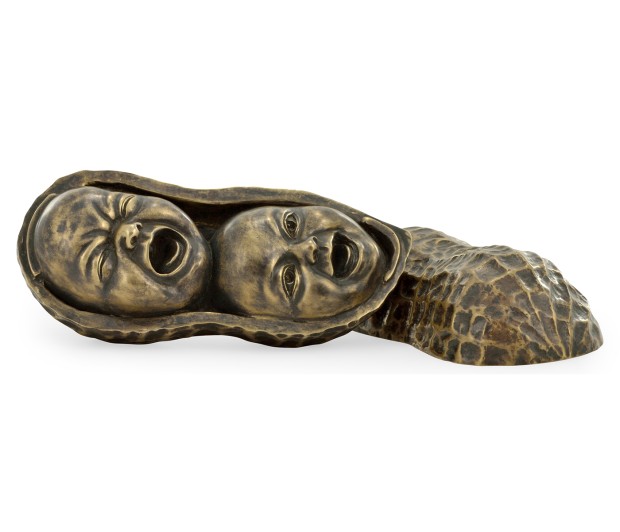Antique Dark Bronze Peanut Shell