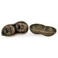 Antique Dark Bronze Peanut Shell