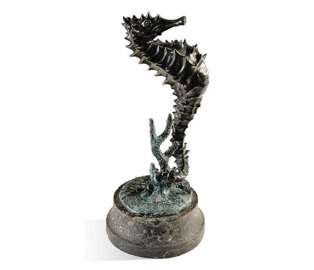 Antique Dark Bronze Seashorse