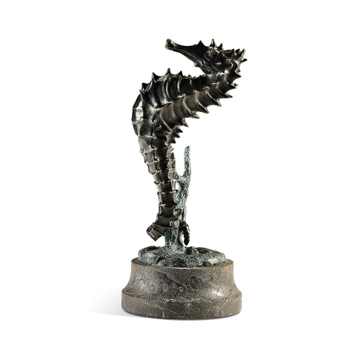 Antique Dark Bronze Seashorse