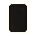 Black End Table with Eggshell & Bronze Detailing