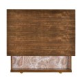 Pale Tartan Two-Drawer Nightstand