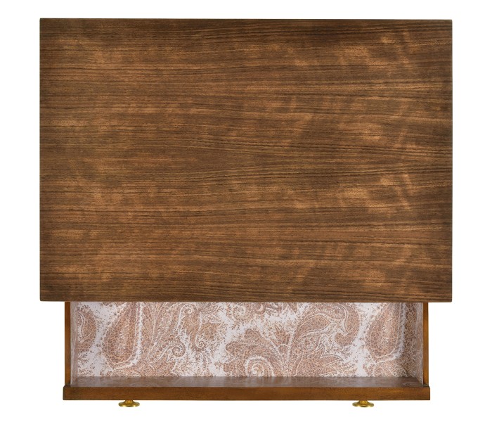 Pale Tartan Two-Drawer Nightstand