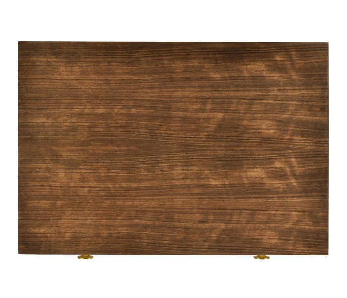Pale Tartan Two-Drawer Nightstand