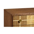 Pale Tartan Two-Drawer Nightstand