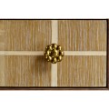 Pale Tartan Two-Drawer Nightstand