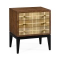 Pale Tartan Two-Drawer Nightstand