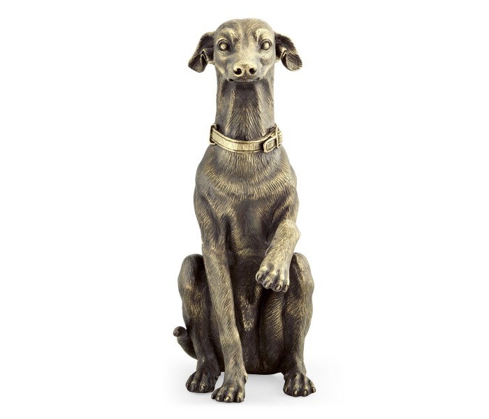 Light Brass Whippet Dog