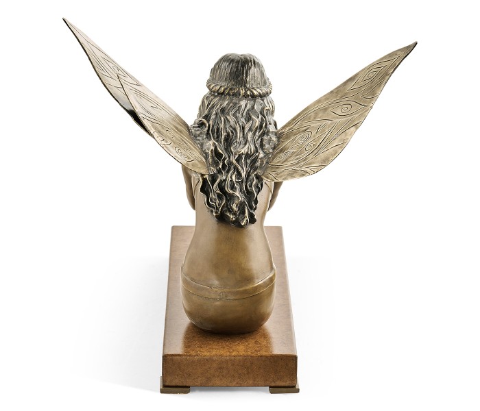 Antique Light Brown Brass Fairy