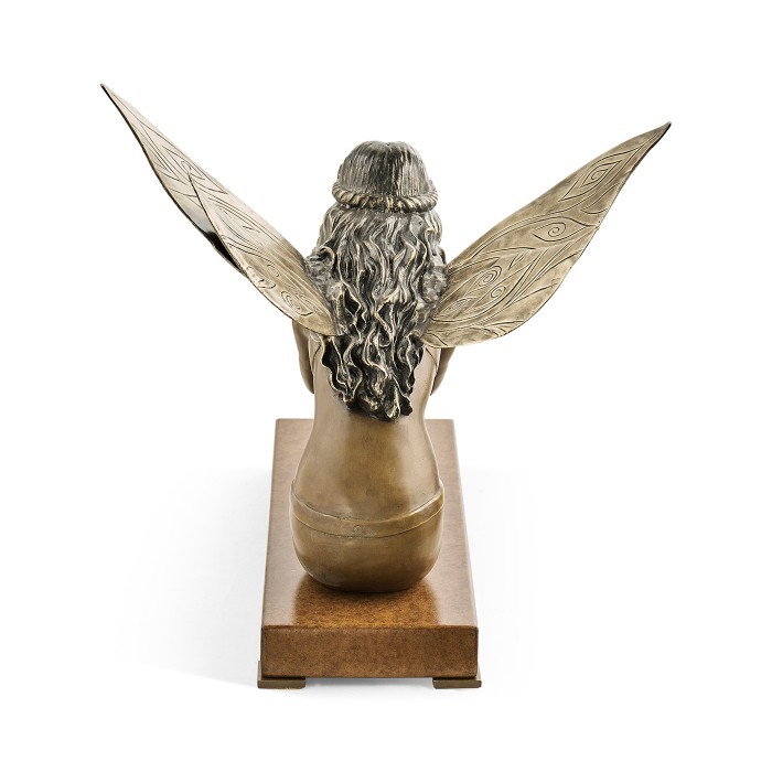 Antique Light Brown Brass Fairy