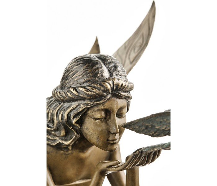 Antique Light Brown Brass Fairy