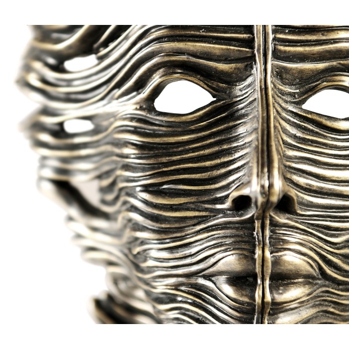 Antique Dark Bronze Mask Sculpture