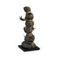 Dark Bronze Stacked Snails