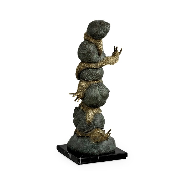 Dark Bronze Stacked Snails