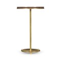Small Round Dark Santos & Brass Wine table