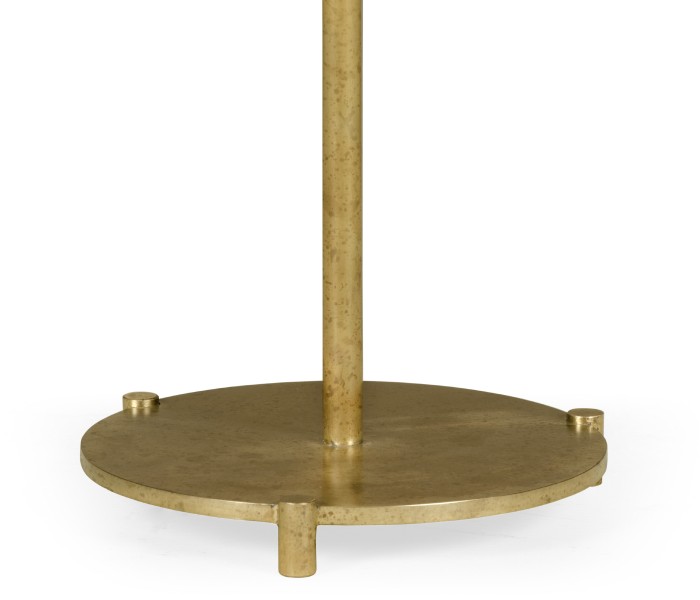 Small Round Dark Santos & Brass Wine table