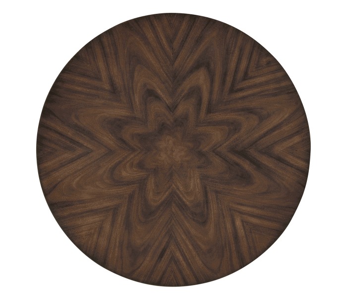 Small Round Dark Santos End Table