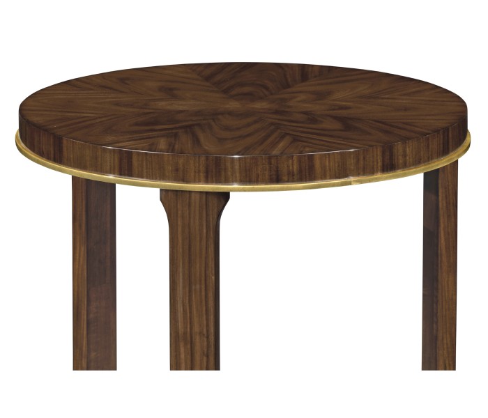 Small Round Dark Santos End Table
