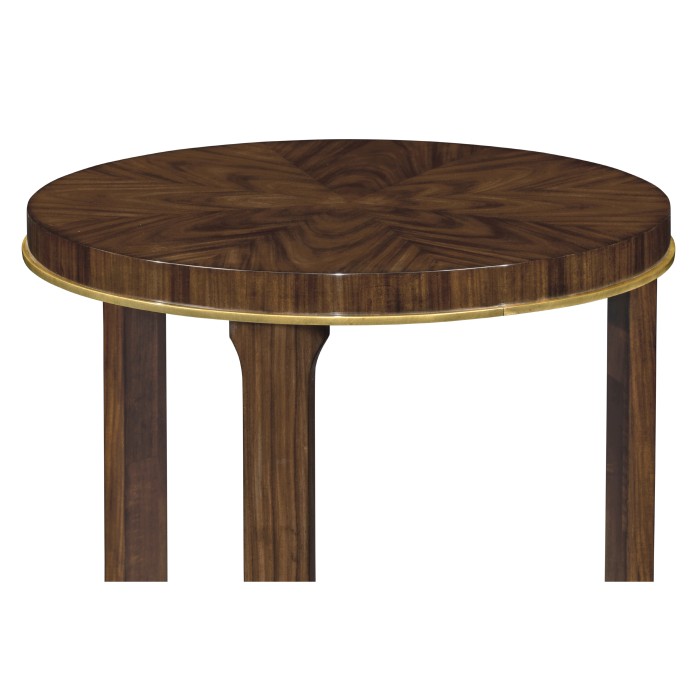 Small Round Dark Santos End Table