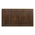 Rectangular Dark Santos & Brass Coffee Table