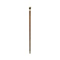 Mahogany Walking Stick with Brass Derby Topper