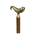 Mahogany Walking Stick with Brass Derby Topper