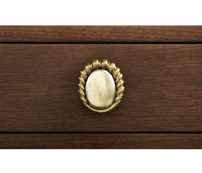 Handpainted on Light Gold Foil Drinks Cabinet