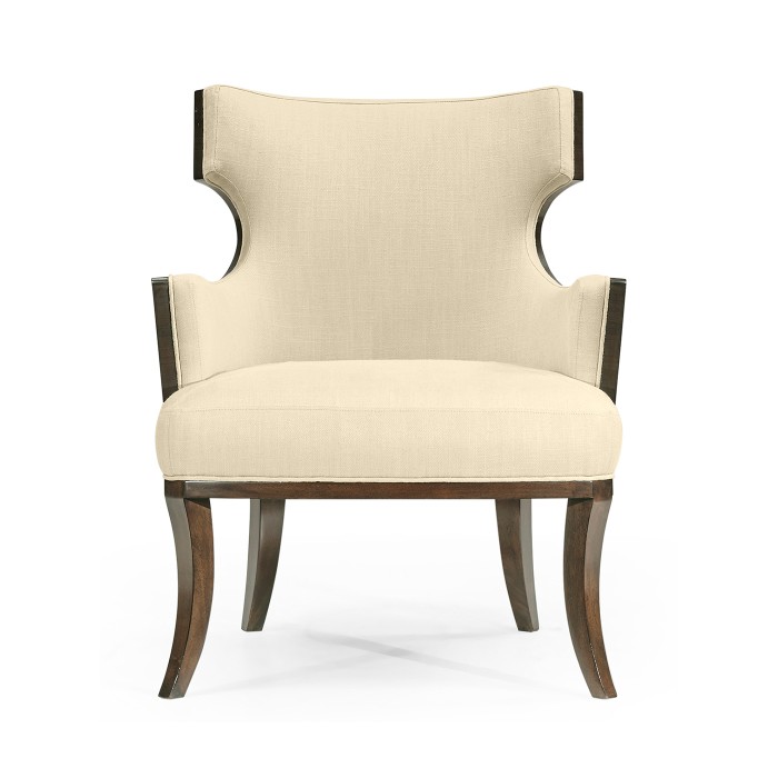 Dark Santos Winged Back Occasional Chair