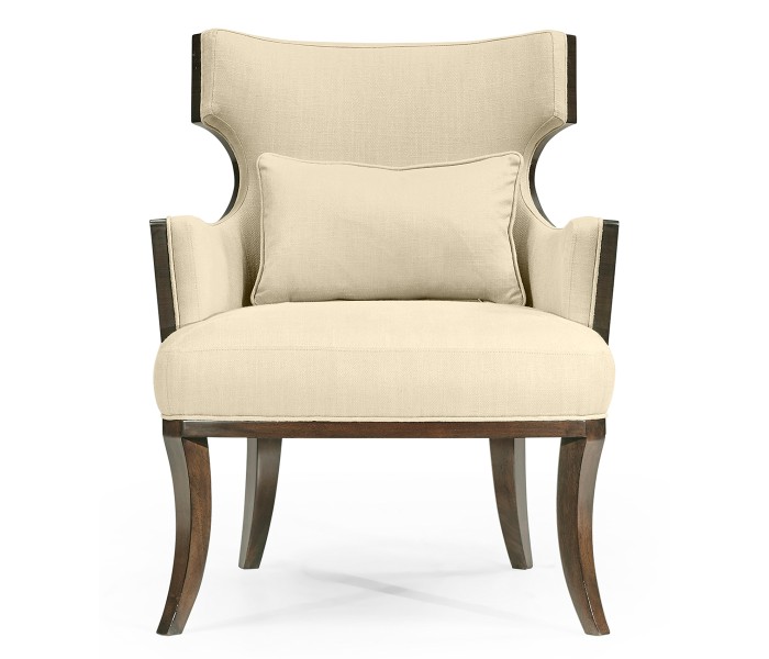 Dark Santos Winged Back Occasional Chair