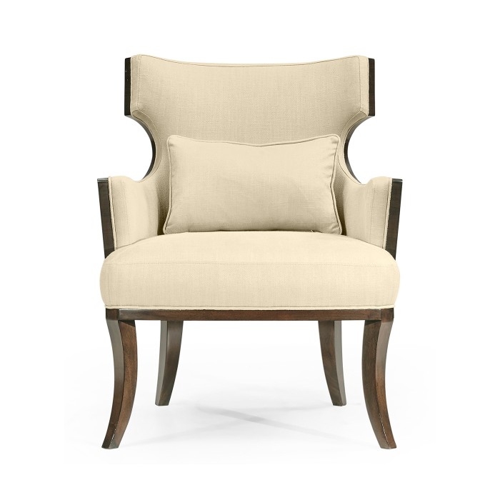 Dark Santos Winged Back Occasional Chair