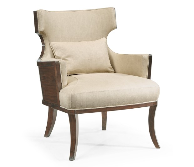Dark Santos Winged Back Occasional Chair