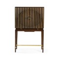Ebony & Ribbed Antique Satin Brass Drinks Cabinet