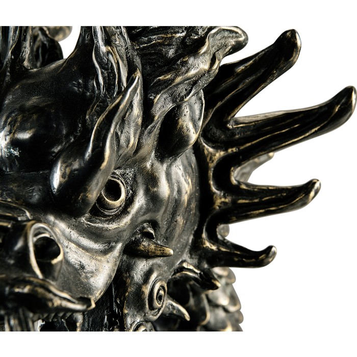 Dark Bronze Dragon Statue