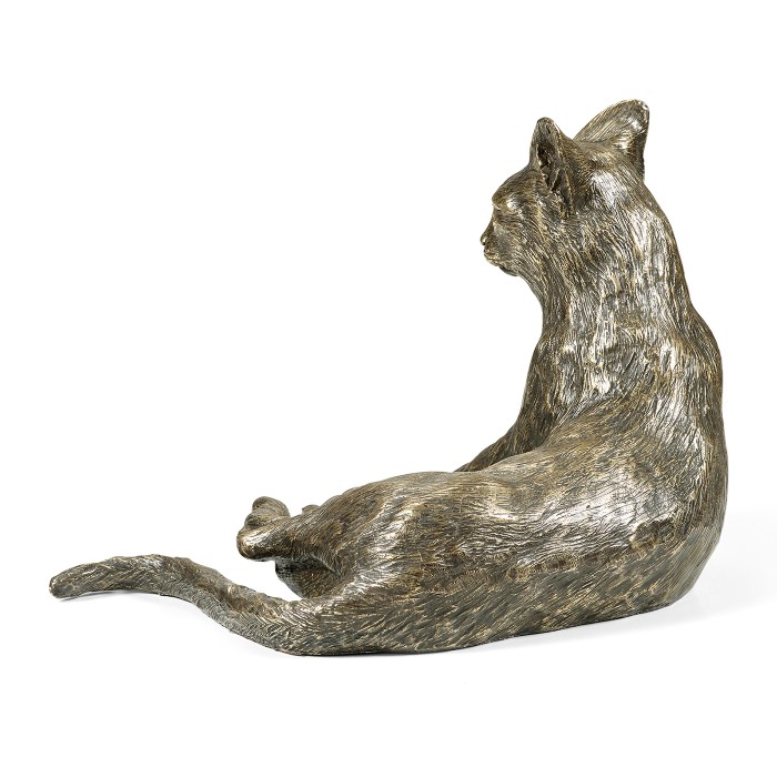 Antique Dark Bronze Cat