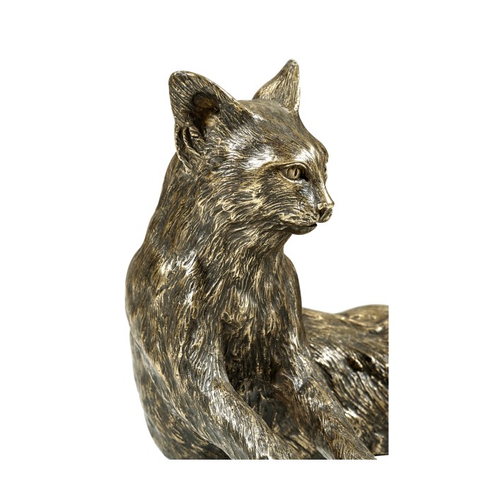 Antique Dark Bronze Cat
