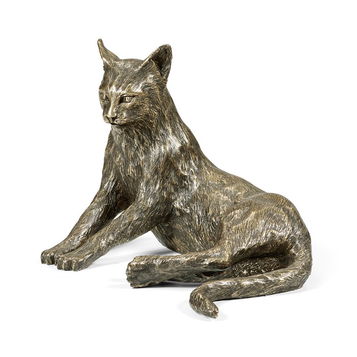Antique Dark Bronze Cat