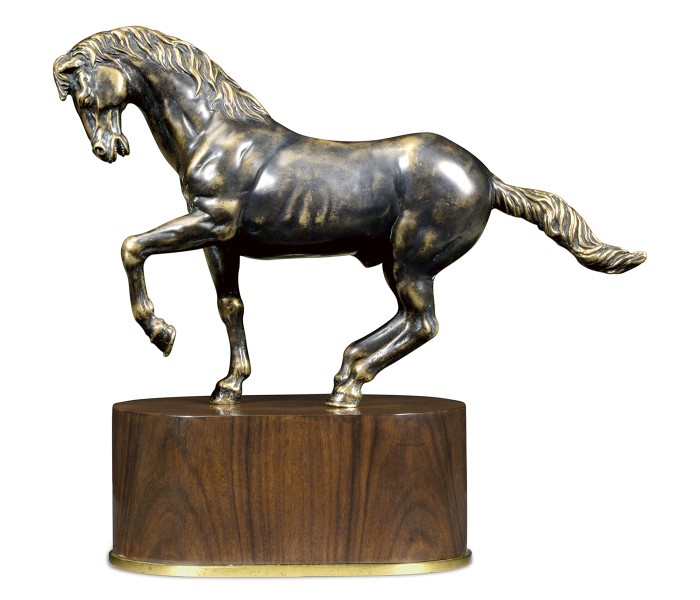 Antique Dark Bronze Horse
