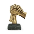 Antique Brass Gripping Hands