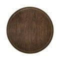 Round Dark Santos & Brass Centre Table with Six Leg Base