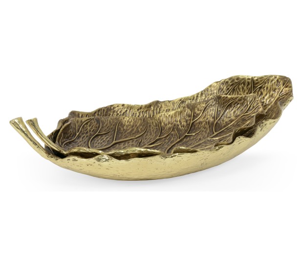 Pair of Antique Brass Leaves