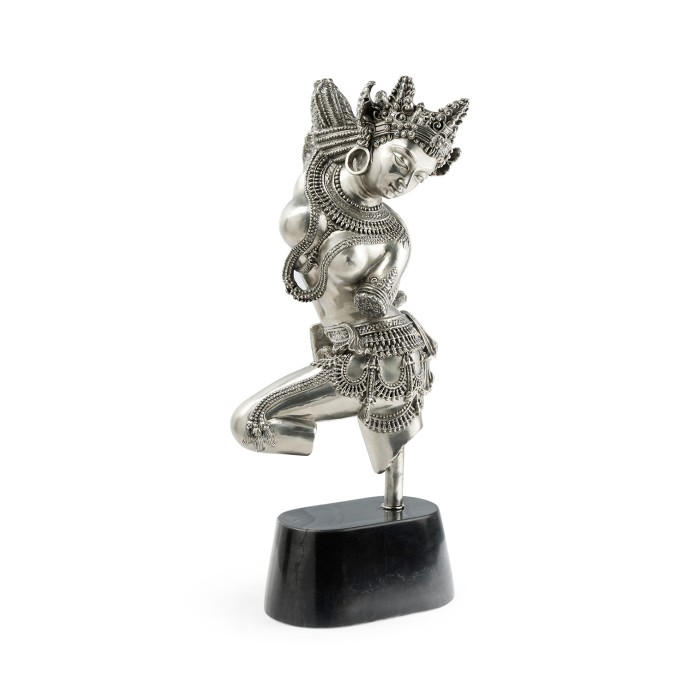 Antique Stainless Steel Dancing Celestial Deity