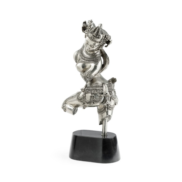 Antique Stainless Steel Dancing Celestial Deity