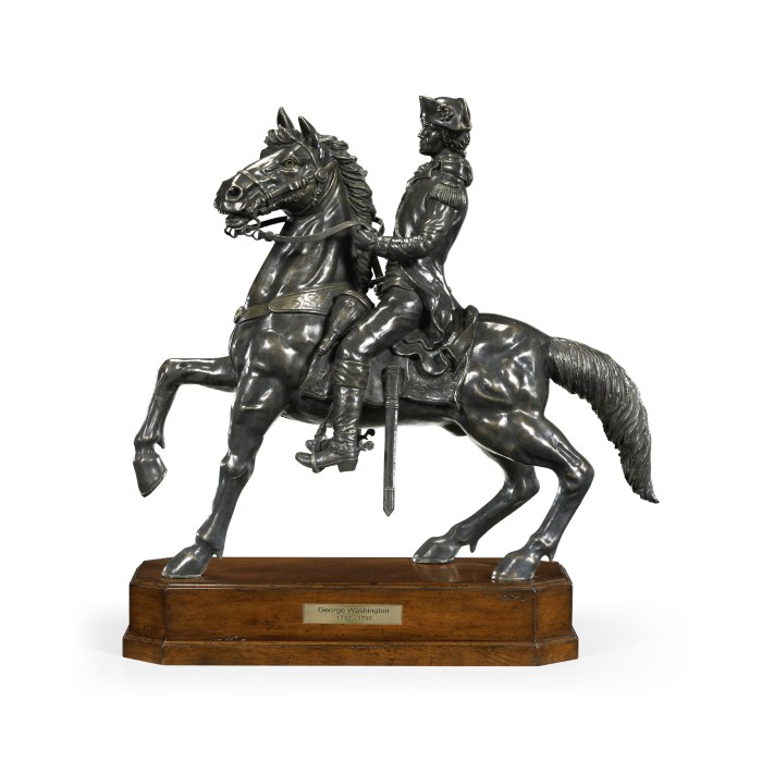 Dark Antique Bronze George Washington Statue