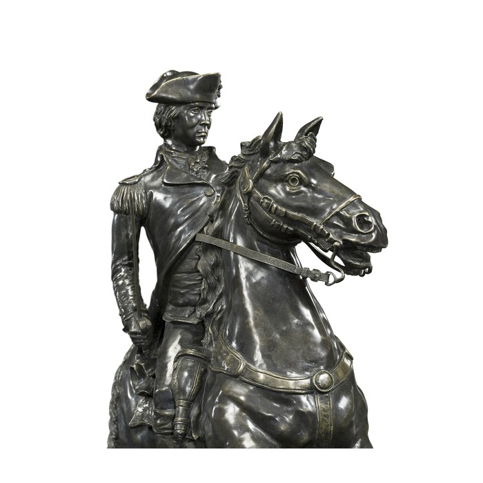 Dark Antique Bronze George Washington Statue
