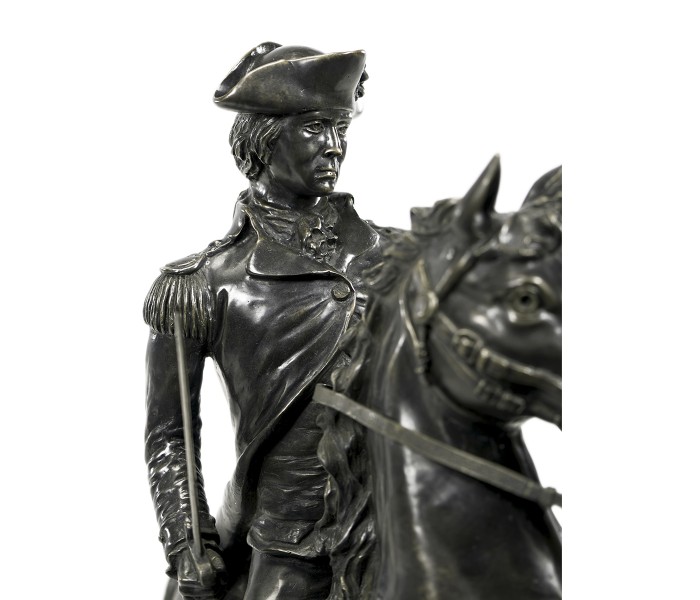 Dark Antique Bronze George Washington Statue