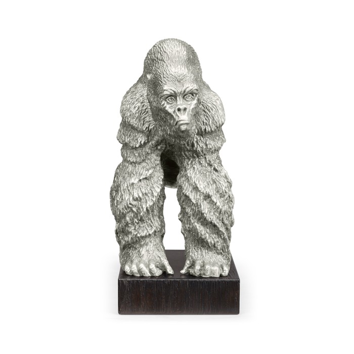 Antique Stainless Steel King Kong Statue