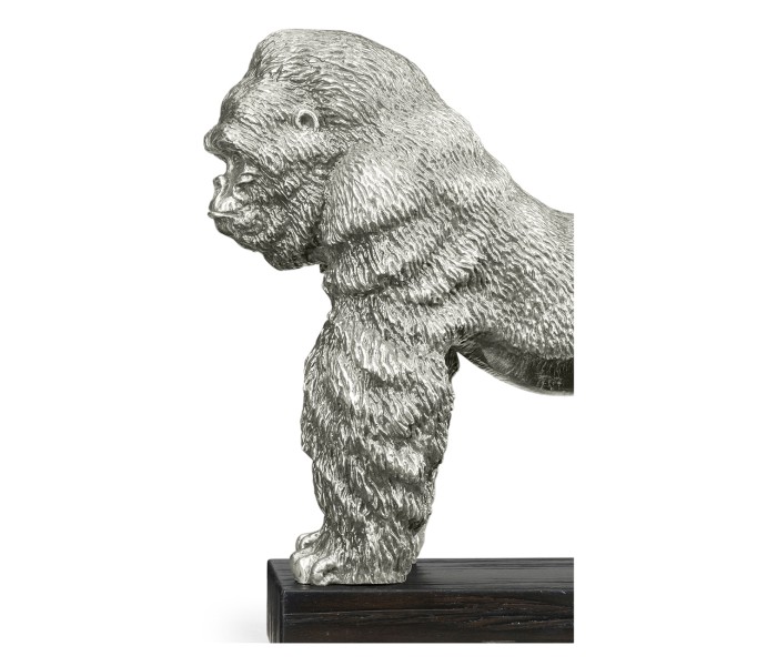 Antique Stainless Steel King Kong Statue