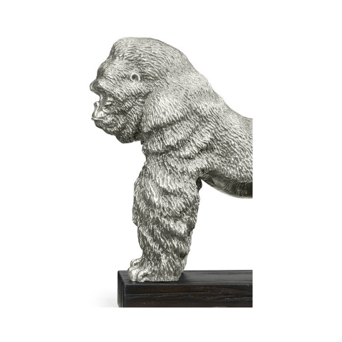 Antique Stainless Steel King Kong Statue