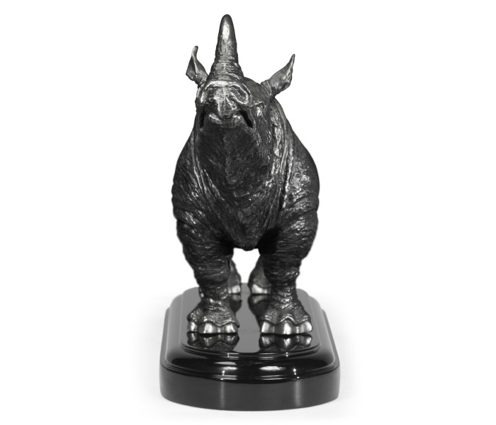 Antique Stainless Steel Rhino